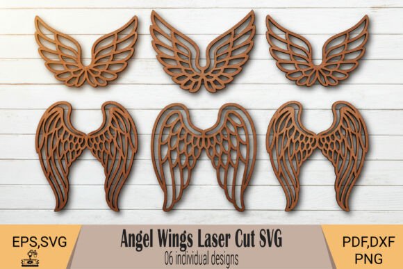 Angel Wings Wall Decor Laser Cut SVG