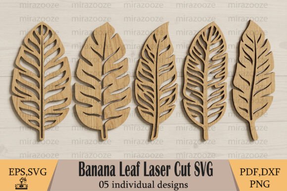 Create Tropical Magic with a Banana Leaf Laser Cut SVG