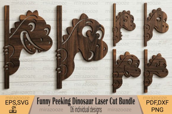 Funny Peeking Dinosaur Laser Cut Bundle: Playful Decor Ideas