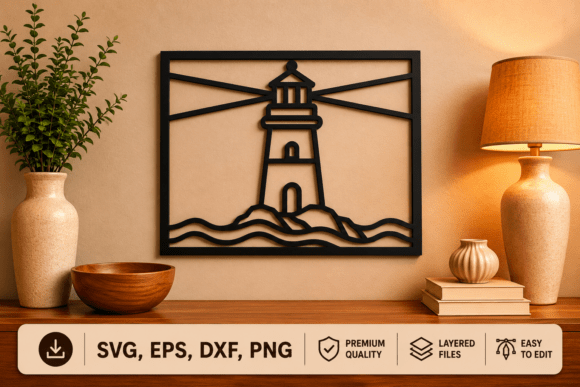 Stunning Ocean Wall Decor: Laser Cut SVG Files