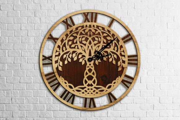 Tree of Life Wall Clock: A Symbolic Laser-Cut Design
